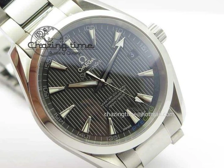0723 Youthful Aqua Terra ‘PyeongChang 2018’ JHF Best Edition Black Dial On SS Bracelet A 8204